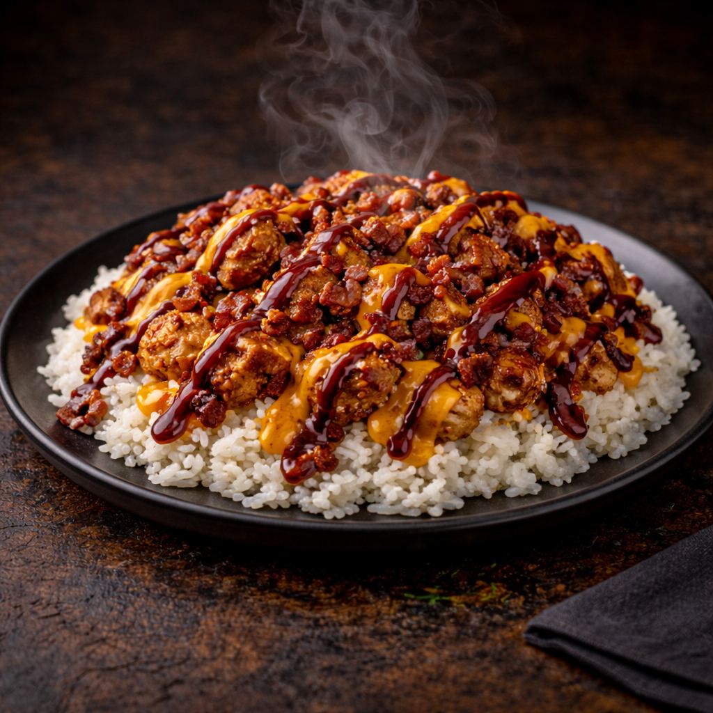 BBQ Bacon Ranch Chicken Rice